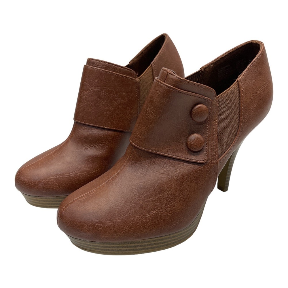 Fioni Womens Brown 9 4" Heal Show